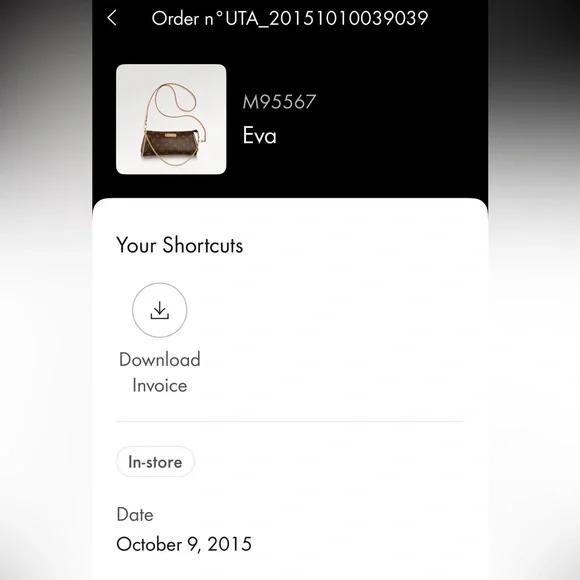 Authentic Louis Vuitton Eva Crossbody Bag 2015 - Picture 15 of 16